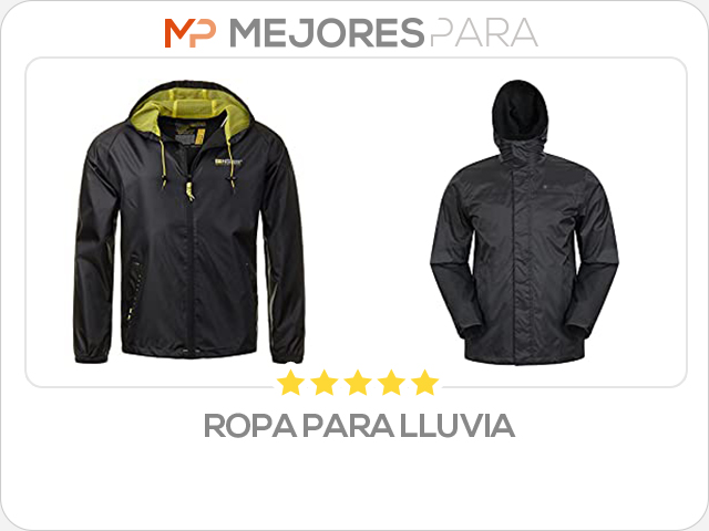 ropa para lluvia