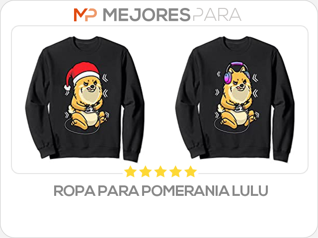 ropa para pomerania lulu