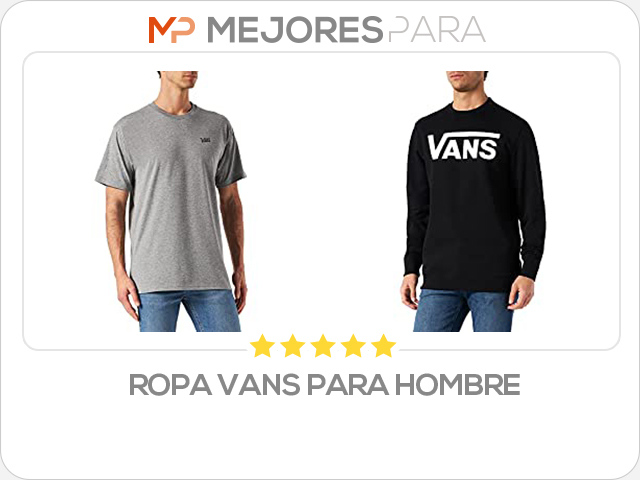 ropa vans para hombre