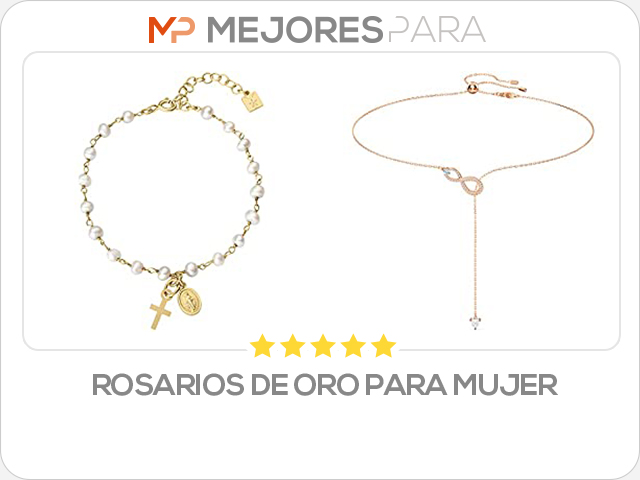 rosarios de oro para mujer