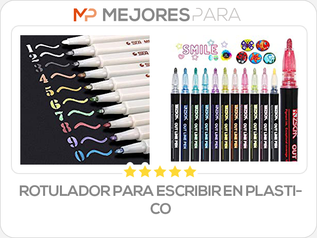 rotulador para escribir en plastico