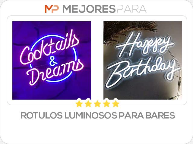 rotulos luminosos para bares