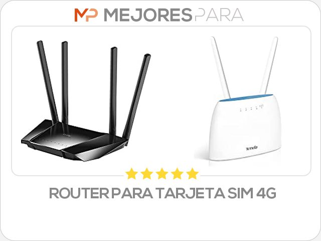 router para tarjeta sim 4g