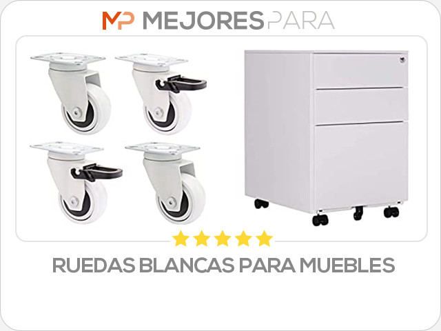 ruedas blancas para muebles