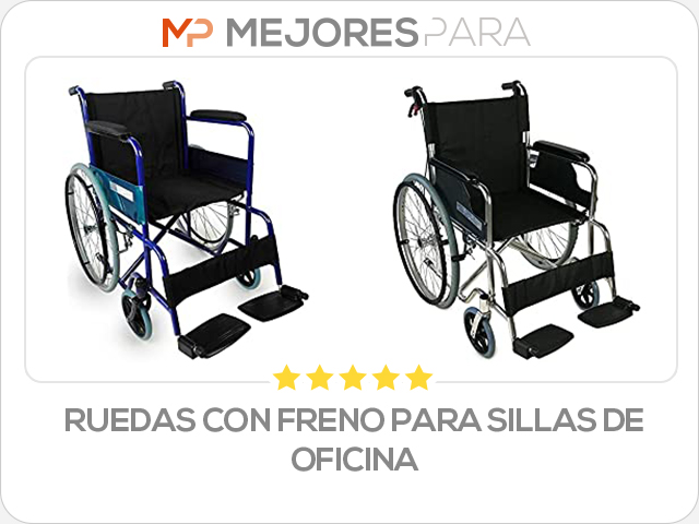 ruedas con freno para sillas de oficina