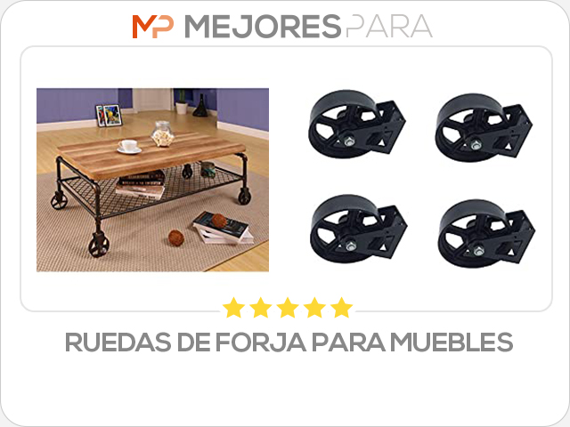 ruedas de forja para muebles