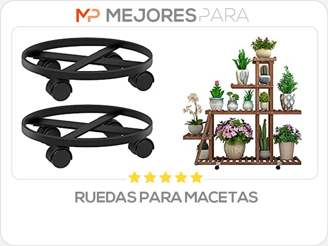 ruedas para macetas