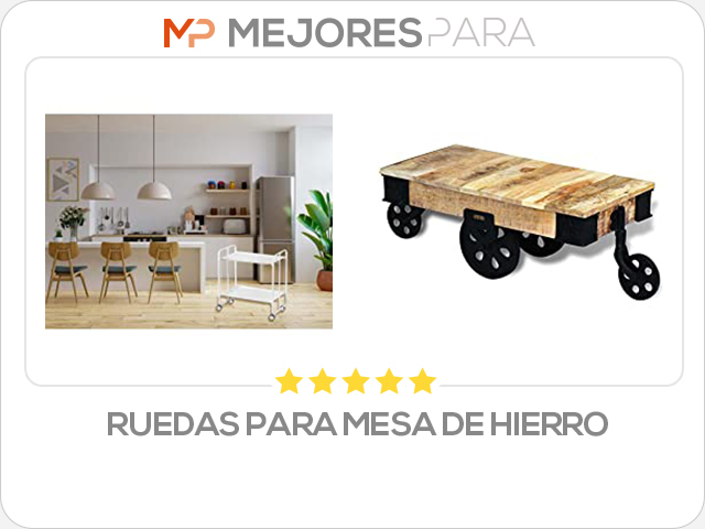 ruedas para mesa de hierro