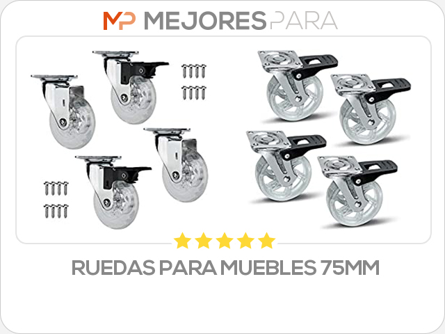 ruedas para muebles 75mm