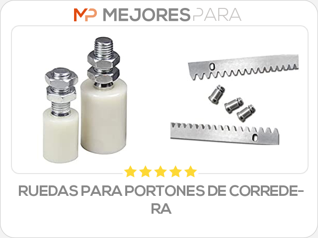 ruedas para portones de corredera