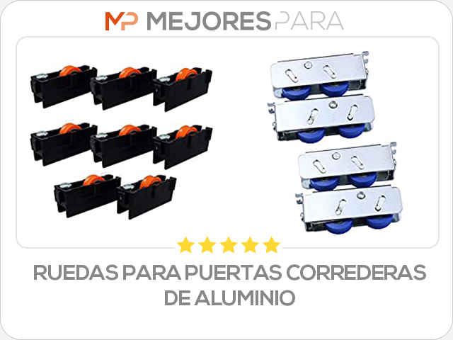 ruedas para puertas correderas de aluminio