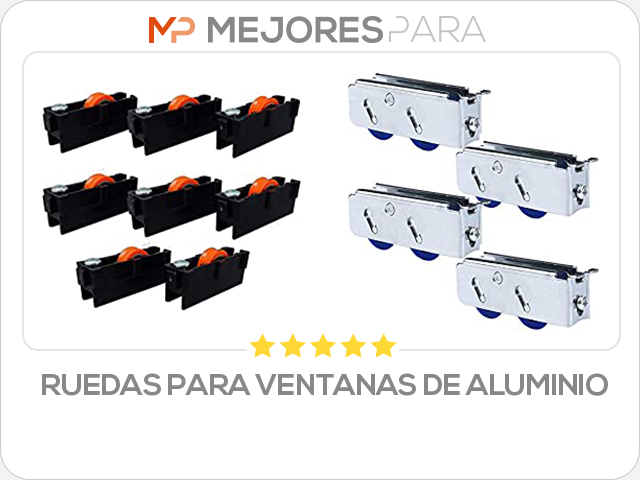 ruedas para ventanas de aluminio