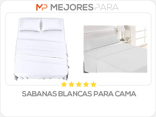 sabanas blancas para cama