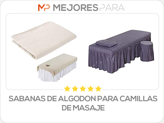 sabanas de algodon para camillas de masaje