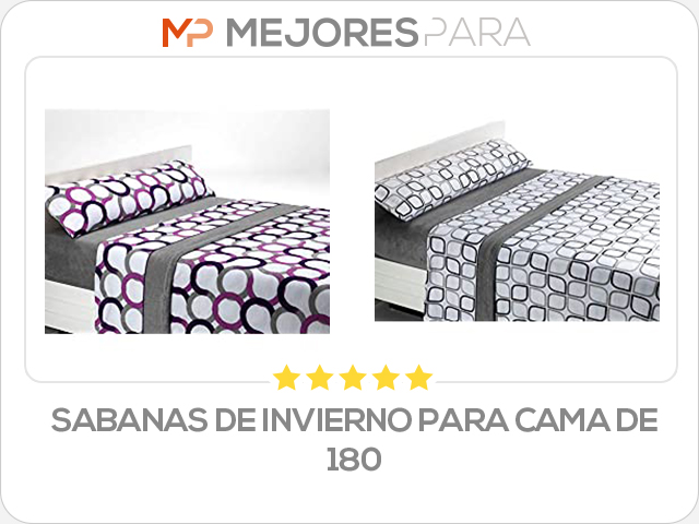 sabanas de invierno para cama de 180