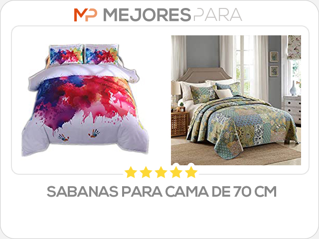 sabanas para cama de 70 cm