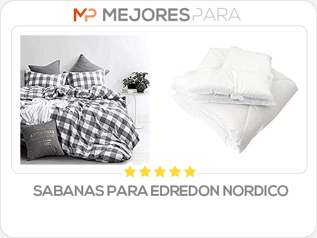 sabanas para edredon nordico