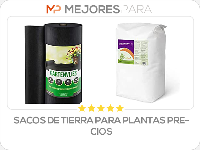 sacos de tierra para plantas precios