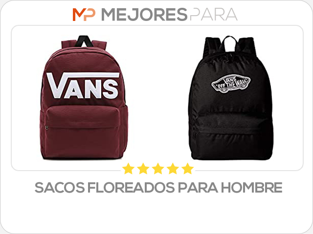 sacos floreados para hombre