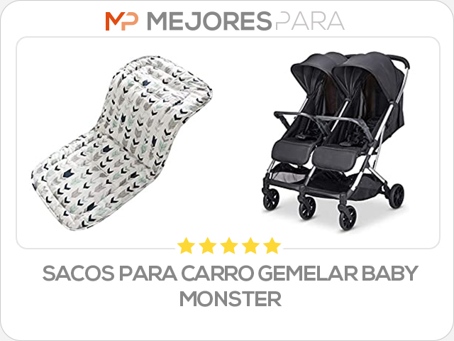 sacos para carro gemelar baby monster