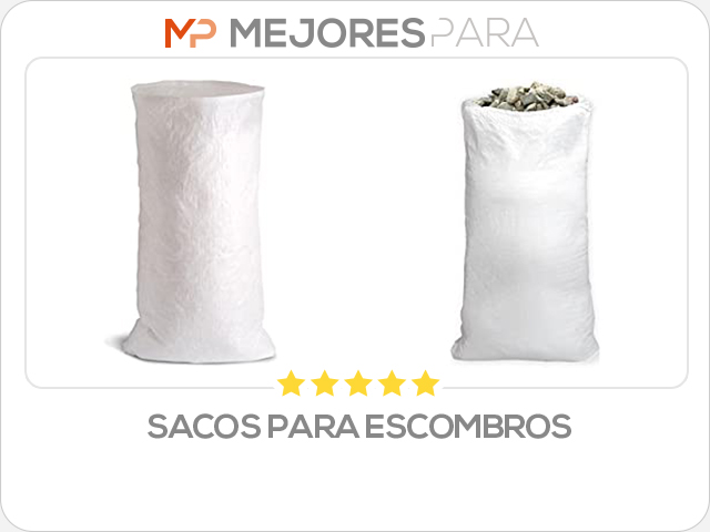 sacos para escombros