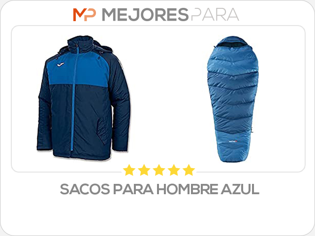 sacos para hombre azul