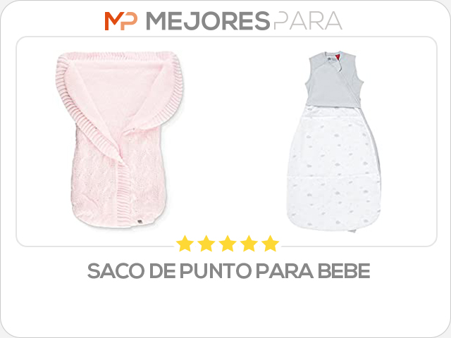 saco de punto para bebe