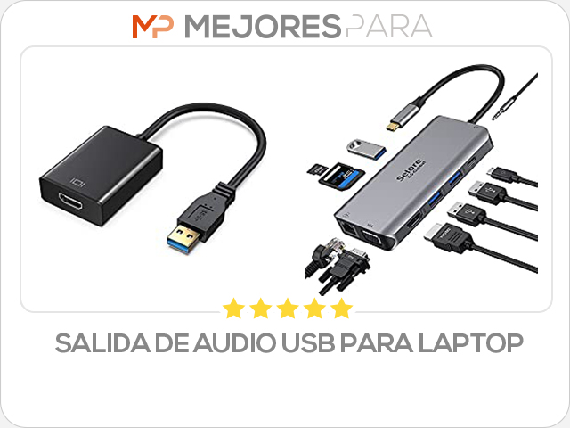 salida de audio usb para laptop