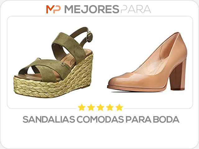 sandalias comodas para boda