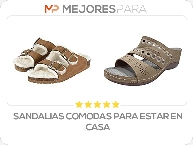 sandalias comodas para estar en casa