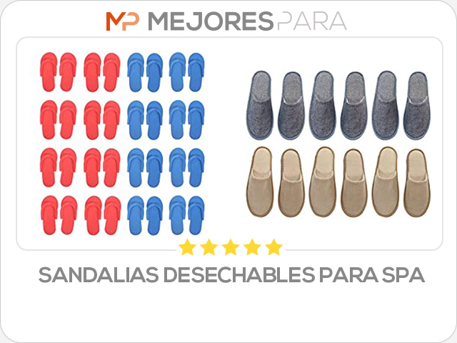 sandalias desechables para spa