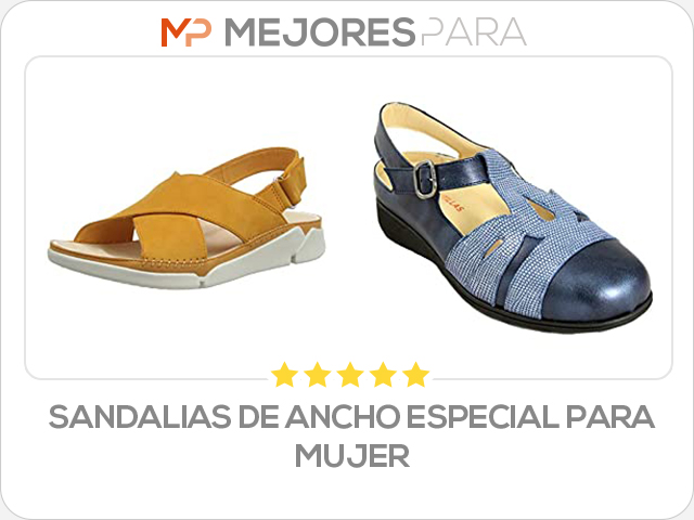 sandalias de ancho especial para mujer