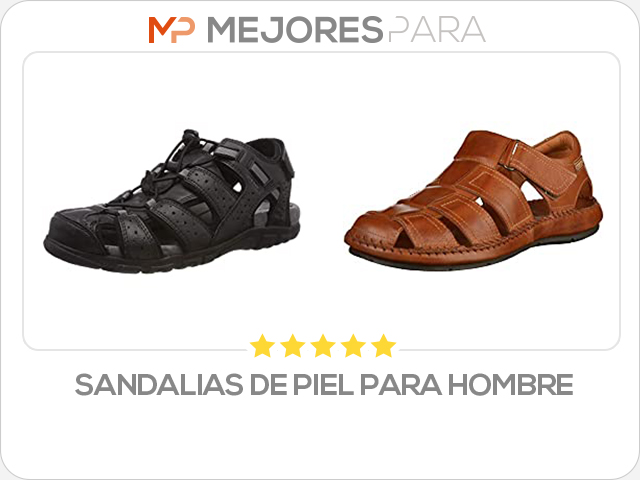 sandalias de piel para hombre