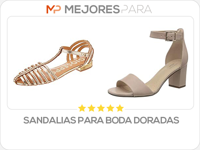 sandalias para boda doradas