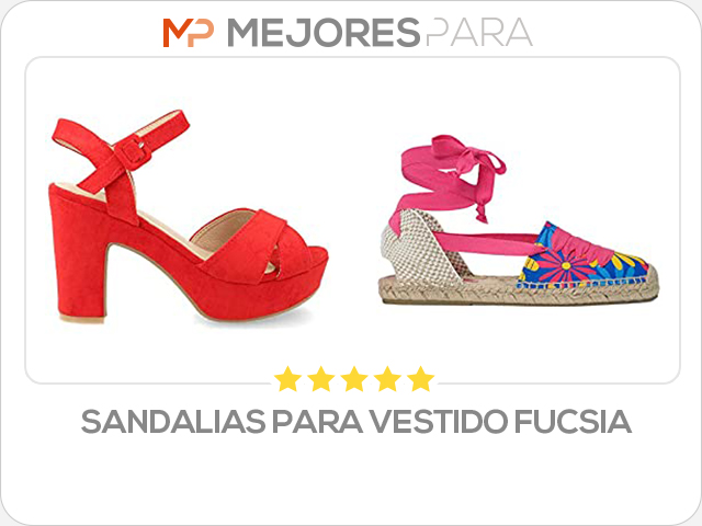 sandalias para vestido fucsia