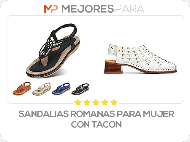 sandalias romanas para mujer con tacon