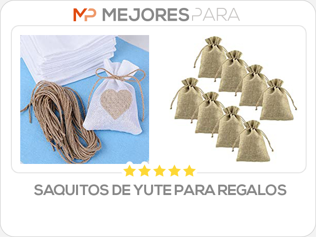 saquitos de yute para regalos