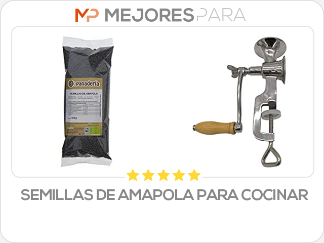 semillas de amapola para cocinar