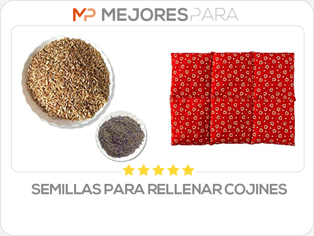 semillas para rellenar cojines