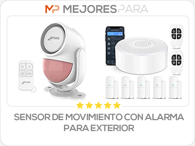 sensor de movimiento con alarma para exterior