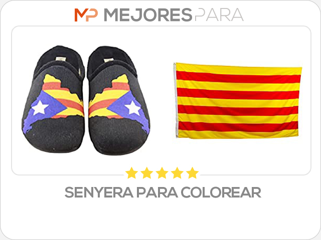 senyera para colorear