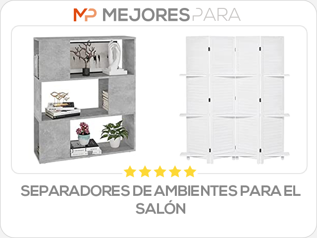 Separadores de ambientes para el salón