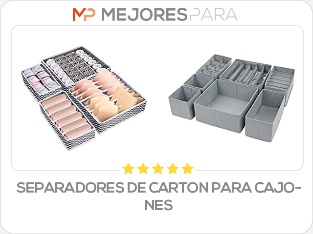 separadores de carton para cajones