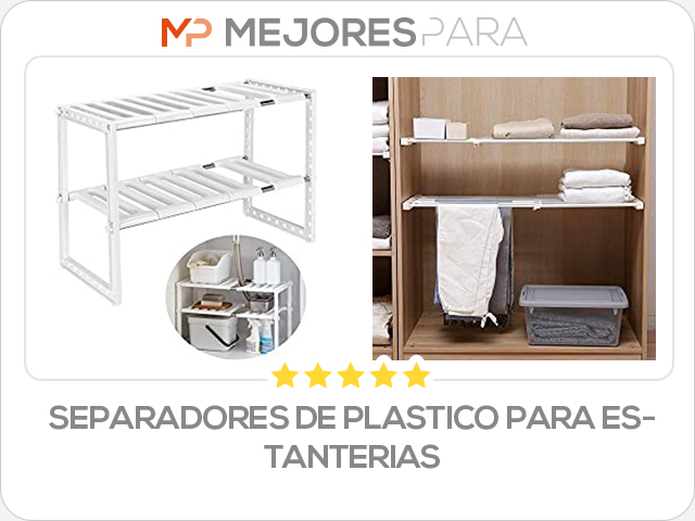 separadores de plastico para estanterias