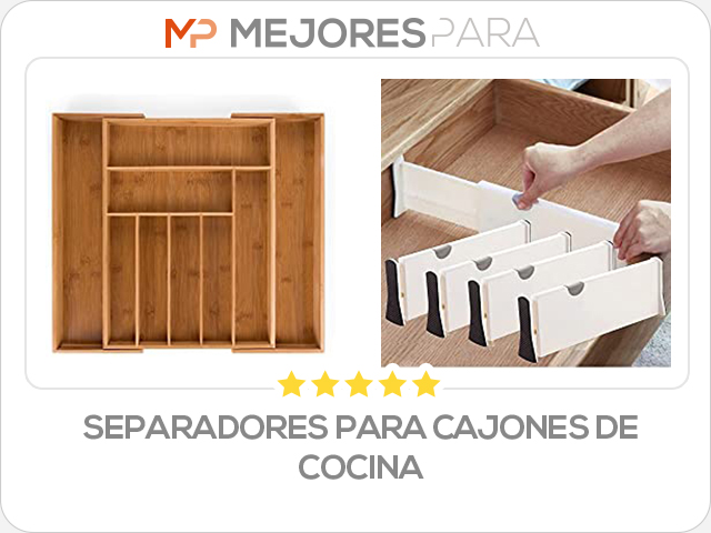 separadores para cajones de cocina