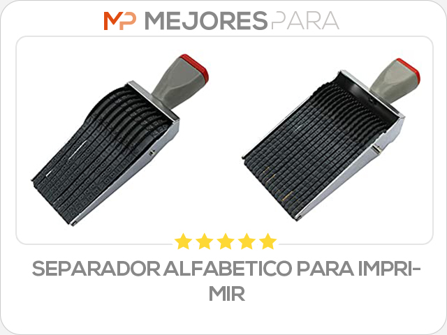 separador alfabetico para imprimir