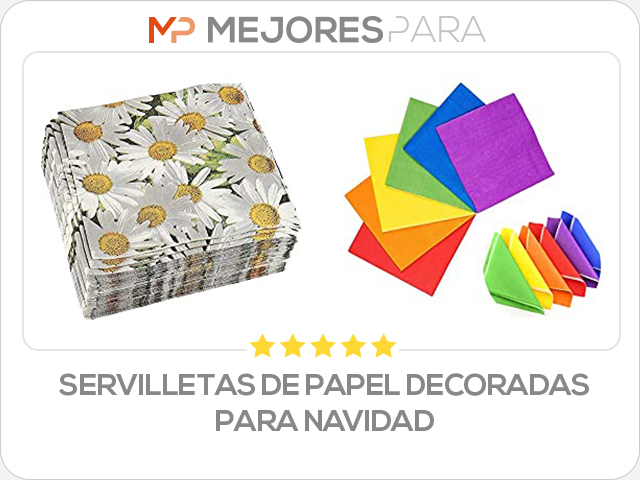 servilletas de papel decoradas para navidad