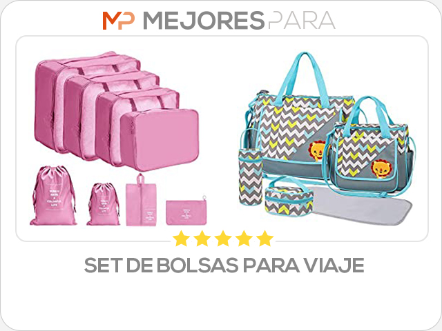 set de bolsas para viaje