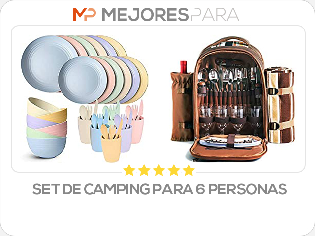 set de camping para 6 personas