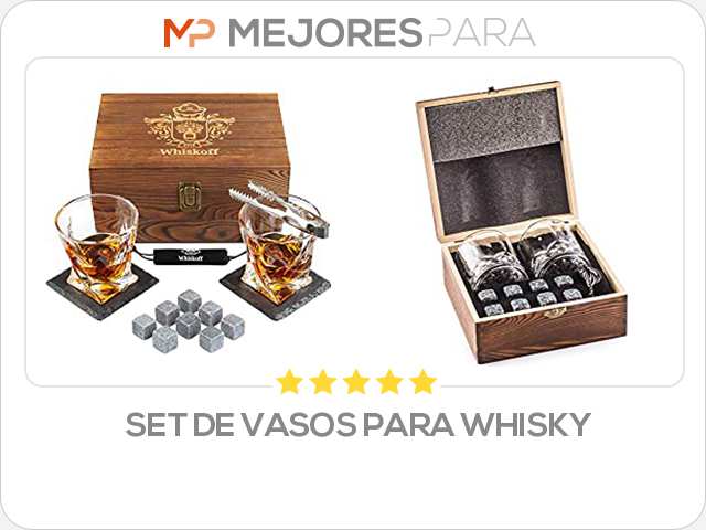 set de vasos para whisky